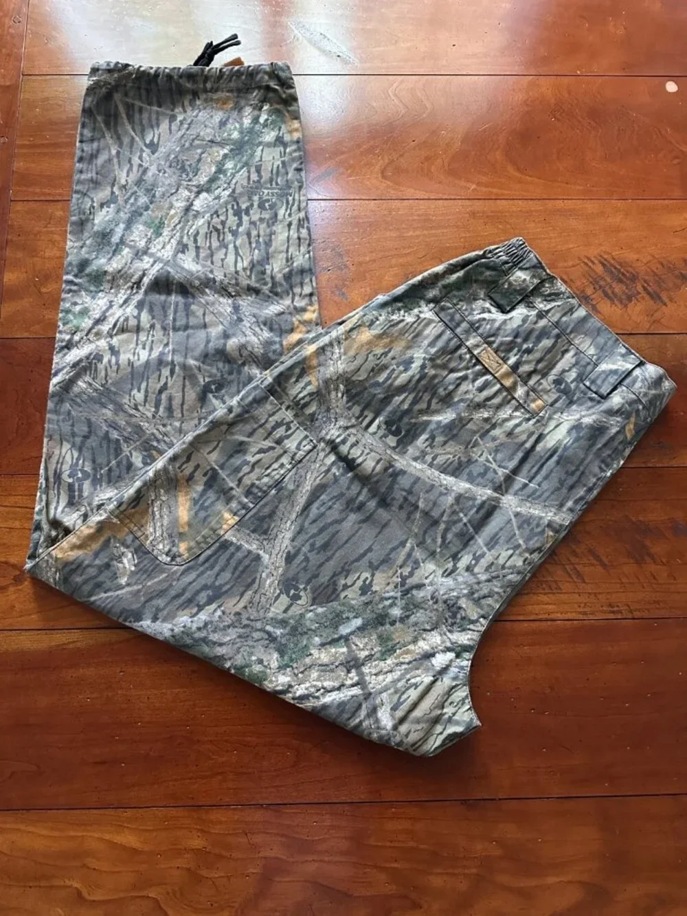 Shadow Brand Mossy Oak Camo Cargo Pants Mens XL 100% Cotton Hunting Outdoor
